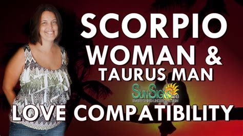 scorpio woman taurus man dating